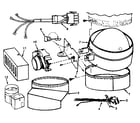 ICP NULI125DH02 power vent damper-wiring kit-(flair only) diagram