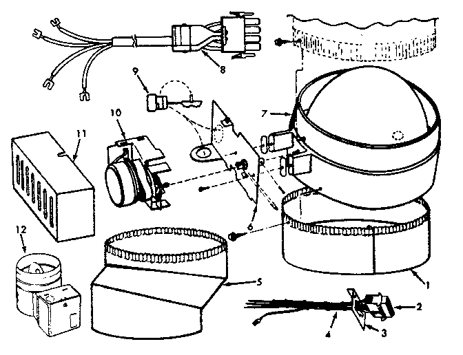 Power vent damper-wiring kit-(flair only)