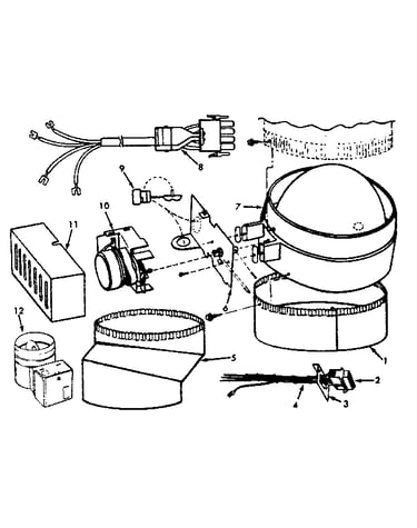 Power vent damper-wiring kit-(flair only)