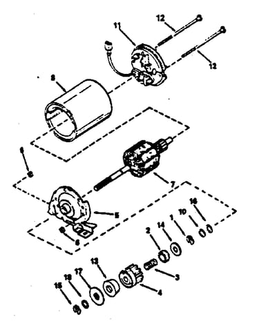 Electric starter motor