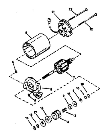 Electric starter motor