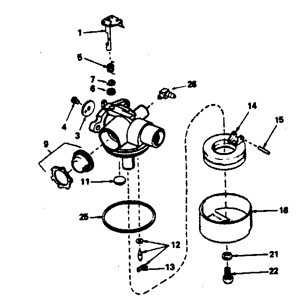 Carburetor no. 632387