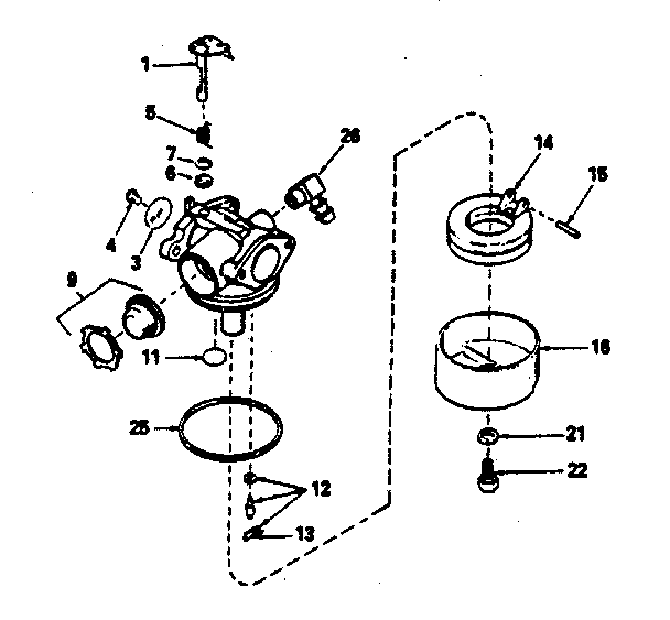 Carburetor no. 632046