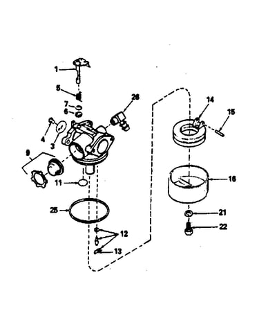 Carburetor no. 632046