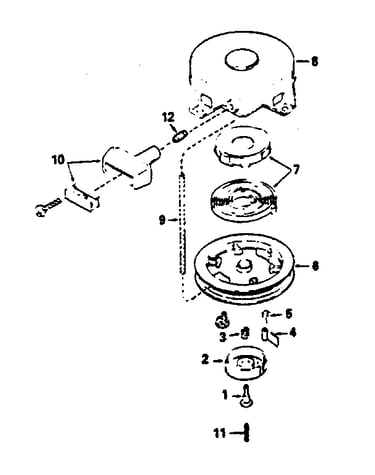 Rewind starter no. 590420a