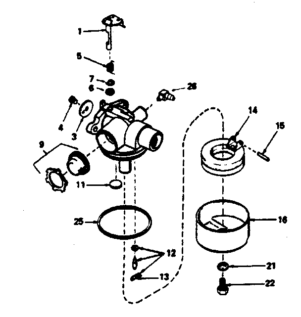 Carburetor no. 632387