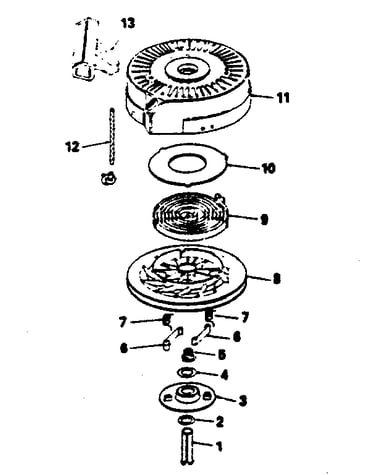 Rewind starter no. 590621