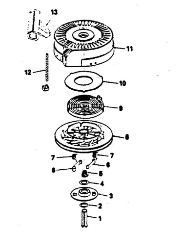 Rewind starter no. 590621
