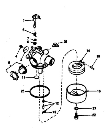 Carburetor no. 632387