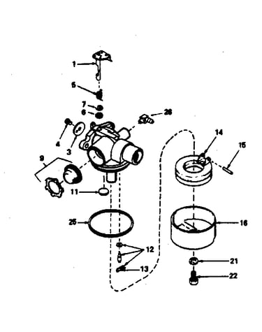 Carburetor no. 632387