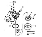 Craftsman 143374282 carburetor no. 632467 diagram