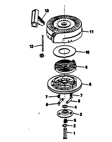 Rewind starter no. 590621