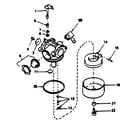 Craftsman 143374292 carburetor no. 632466 diagram
