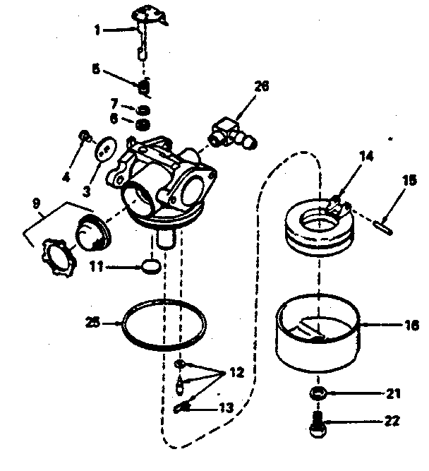 CARBURETOR NO. 632078