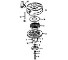 Craftsman 143374402 rewind starter no. 590637 diagram