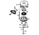 Tecumseh HSSK50-67270F rewind starter diagram