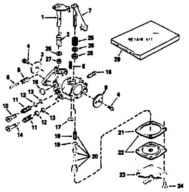 Carburetor no. 632208
