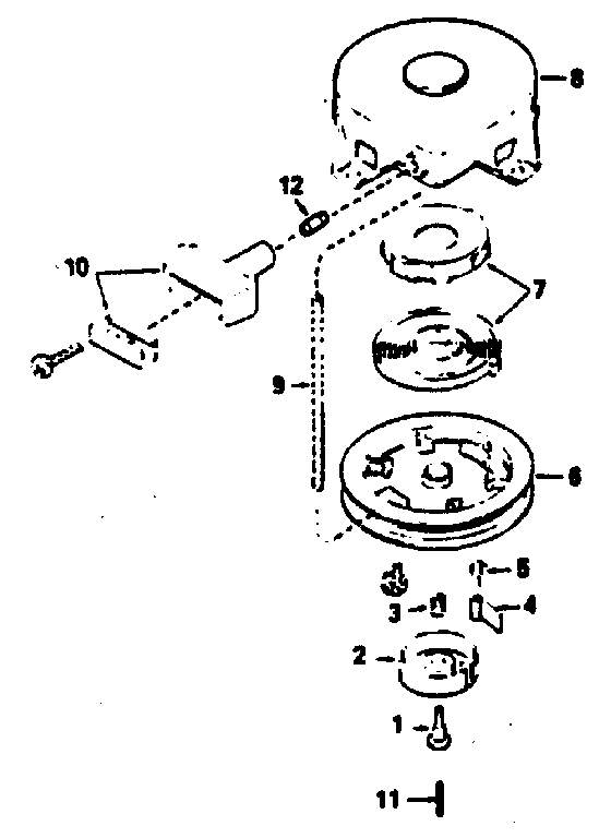 Rewind starter no. 590420a