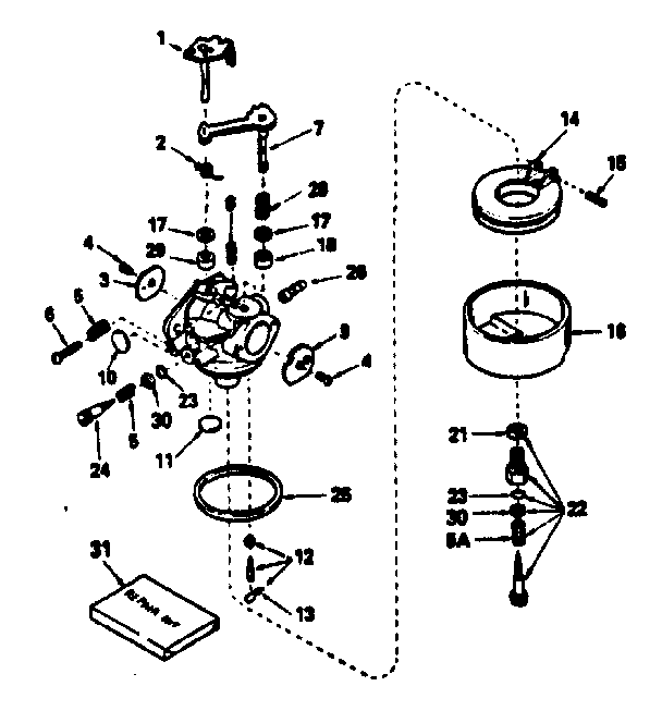 Carburetor no. 632325