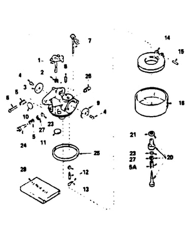 Carburetor no. 632334