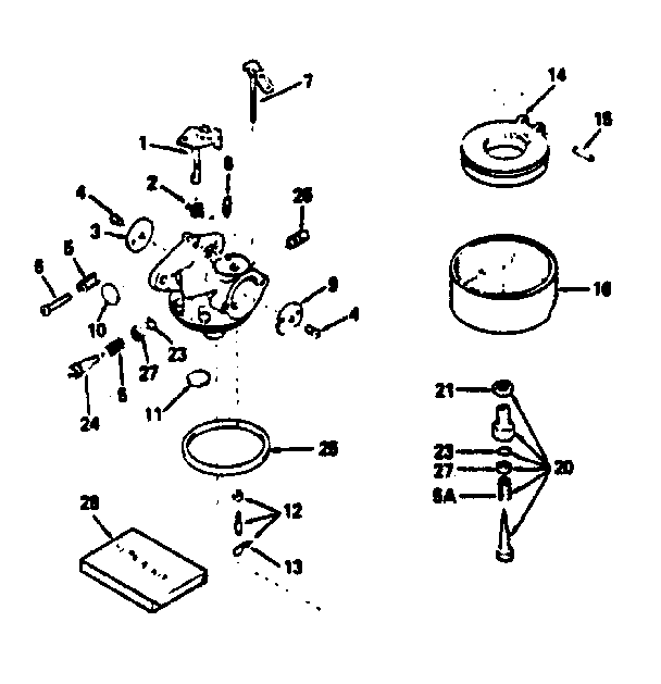 Carburetor no. 632370