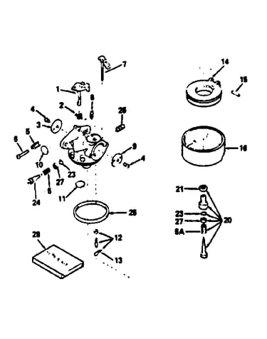 Carburetor no. 632370