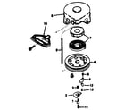 Craftsman 143786042 rewind starter no. 590576 diagram