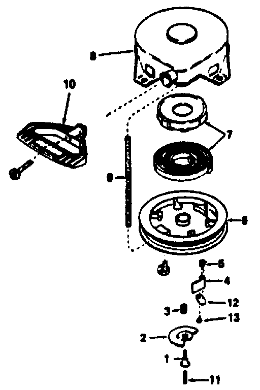 Rewind starter no. 590576