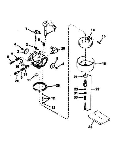 Carburetor no. 632107