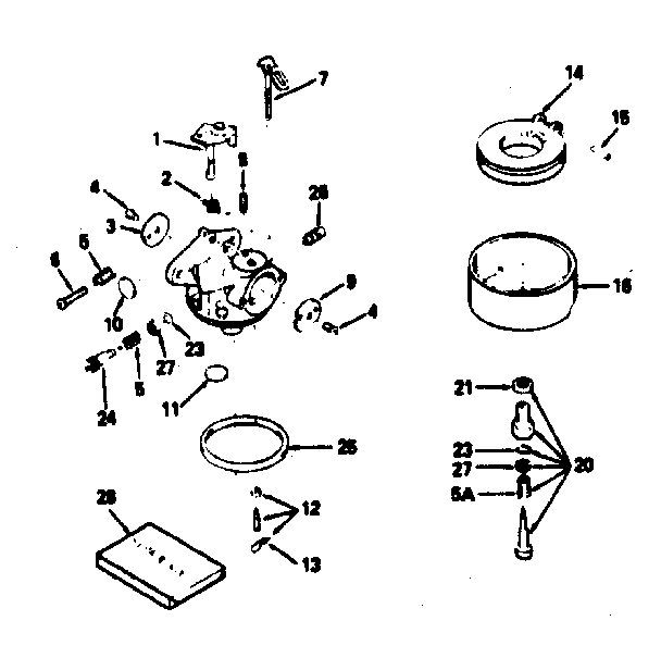 Carburetor no. 632370