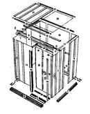 Model 697.6843105'x4'storage building