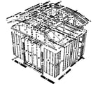 Sears 69768433 model no. 697.684331 10'x9' storage building diagram