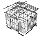 Sears 697685341 model no. 697.685341 10'x9' storage building diagram