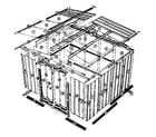 Sears 697685341 model no. 697.685340 10'x9' storage building diagram