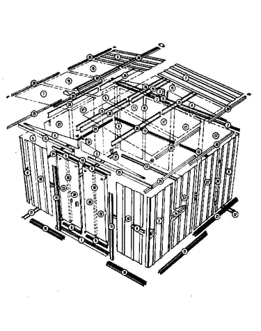 Model no. 697.685340 10'x9' storage building