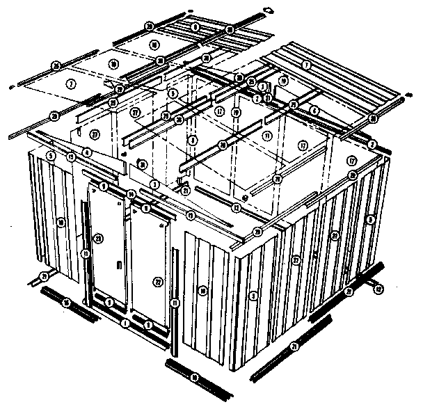 MODEL NO. 697.685361 10'X9' STORAGE BUILDING