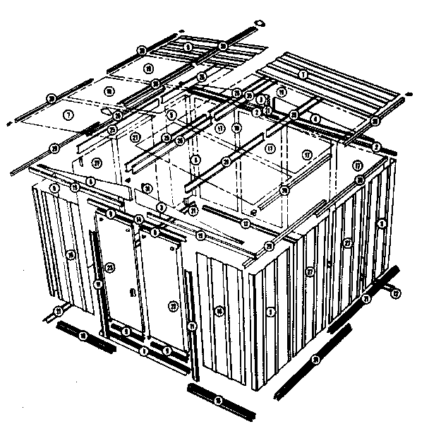Model no. 697.685360 10'x9' storage building
