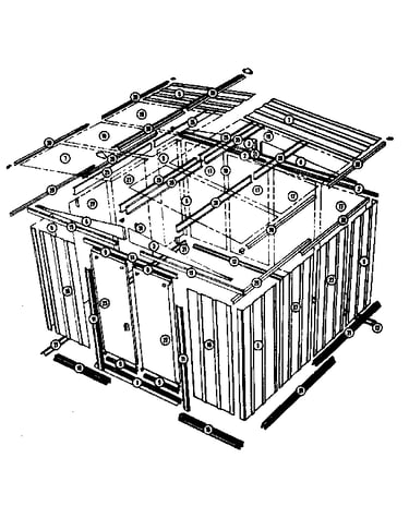 Model no. 697.685360 10'x9' storage building