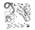 Kenmore 1162845080 hose and attachment parts diagram