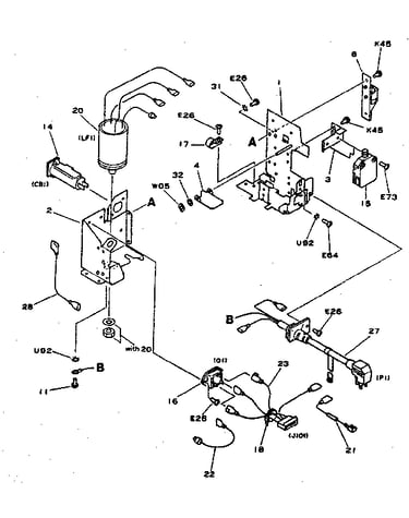Figure 121a power cord terminal assembly (115v) new type