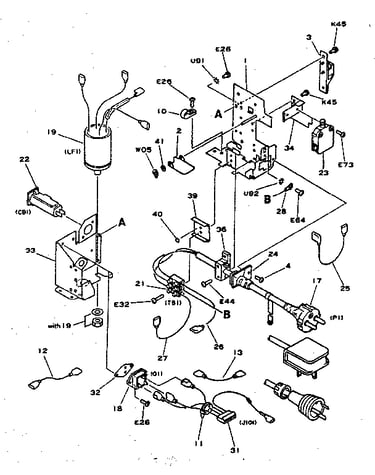 Figure 122a power cord terminal assembly (220/240v) new type