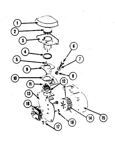 Motor assembly-blower