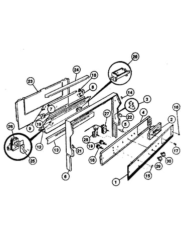 Backguard section