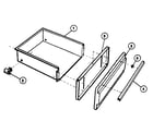 Tappan 30-3858-10/01 drawer diagram