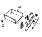 Tappan 30-3988-01 drawer diagram