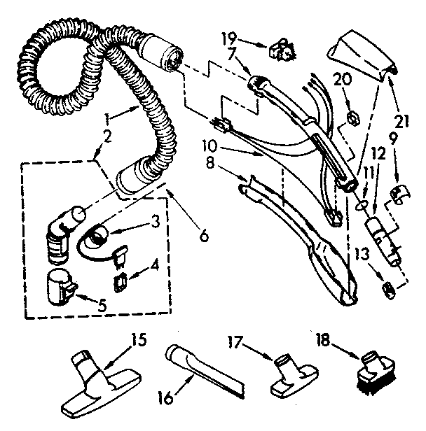 HOSE AND ATTACHMENT PARTS