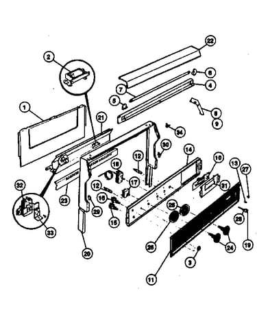 Backguard section