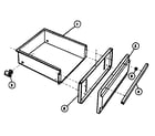 Tappan 30-4988-10/01 drawer diagram