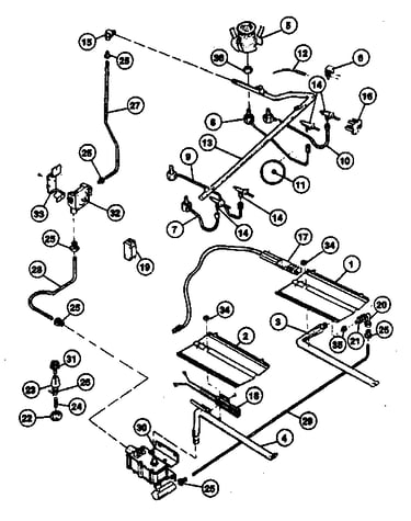 Burner section