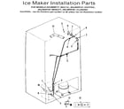 Kenmore 2538589181 ice maker installation diagram